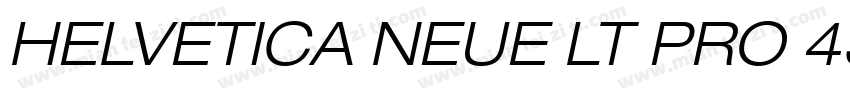 HELVETICA NEUE LT PRO 43 LIGHT EXTE字体转换